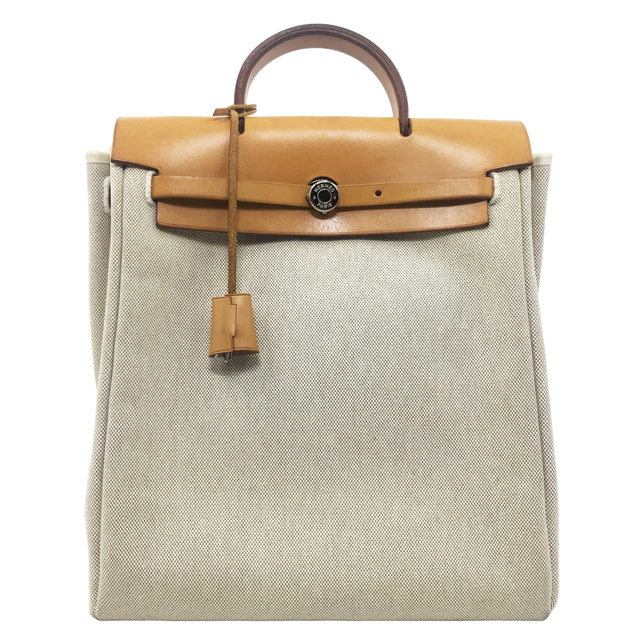 [9.0新]爱马仕hermes女士herbag帆布双肩包