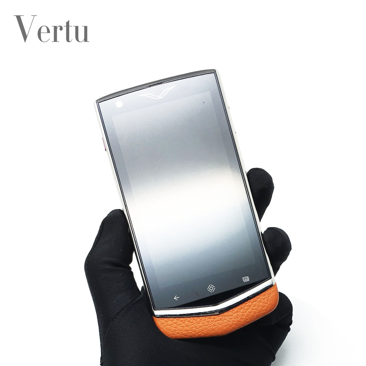 【9.5新】vertu/威图 星座2 橙色小牛皮手机
