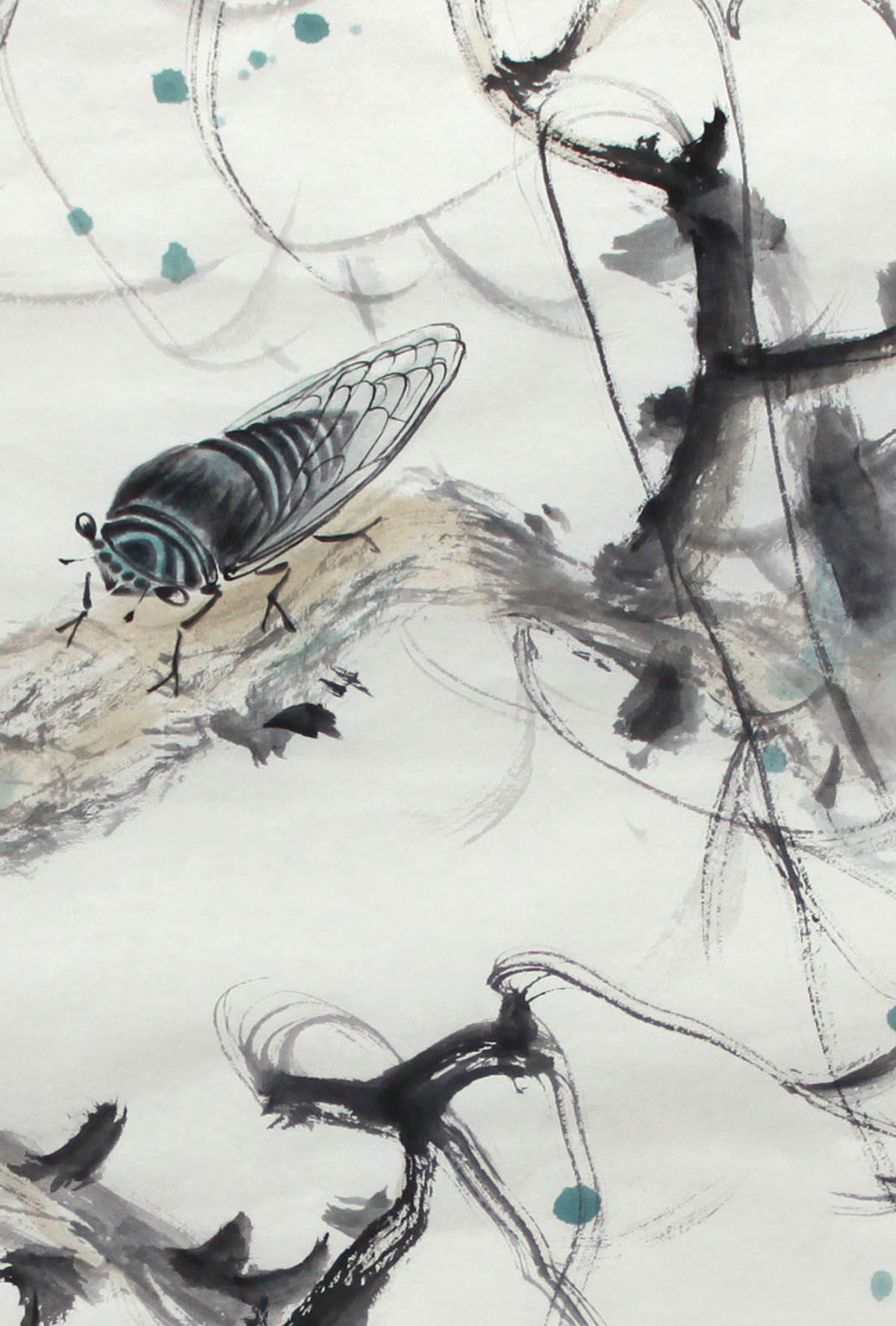 张要武《蝉》 省美协 杭州江南书画院画家