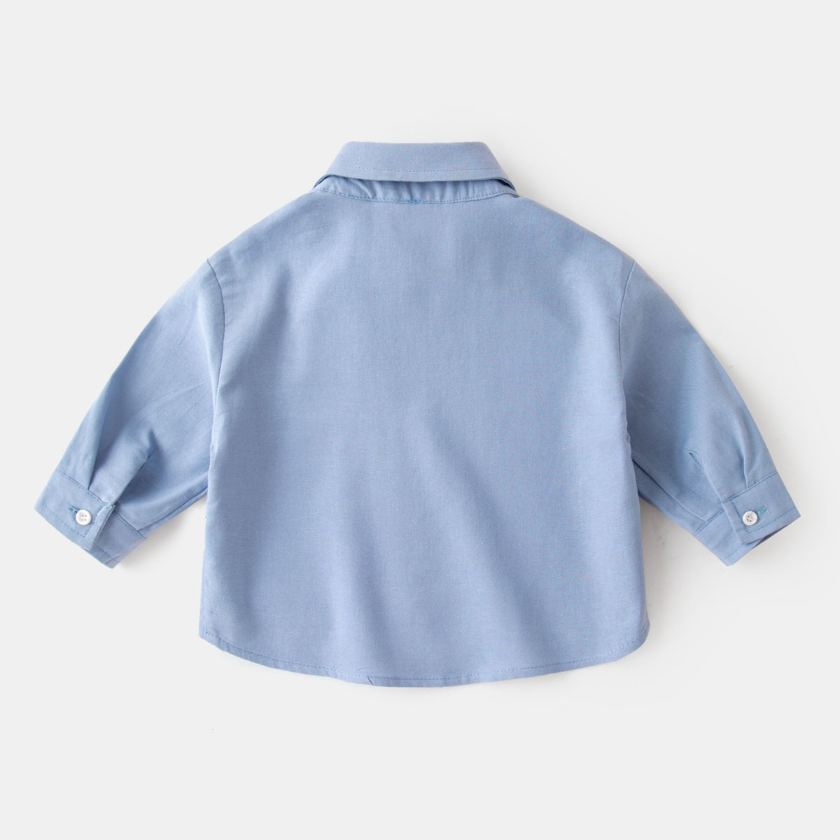 嘟嘟家男童衬衫春秋儿童纯棉白色上衣宝宝衣服秋装婴儿衬衣女童装