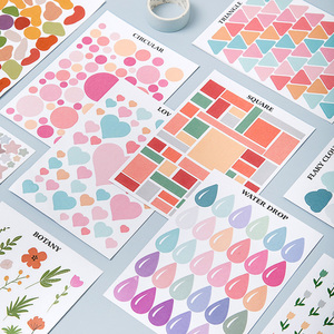 ins风小清新图案爱心贴纸diy相册贴画成长手册手帐本素材装饰材料