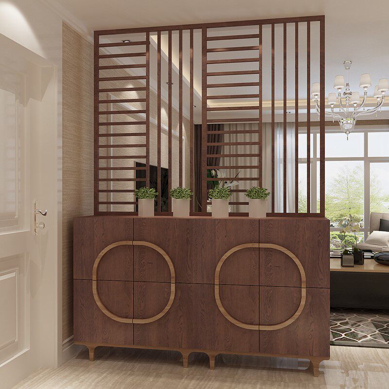 北欧玄关柜鞋柜简约现代门厅柜定制玄关柜隔断柜屏风镂空玄关柜