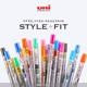 日本uni三菱STYLE FIT多功能模块中性笔芯UMR-109 0.38/5彩色替芯