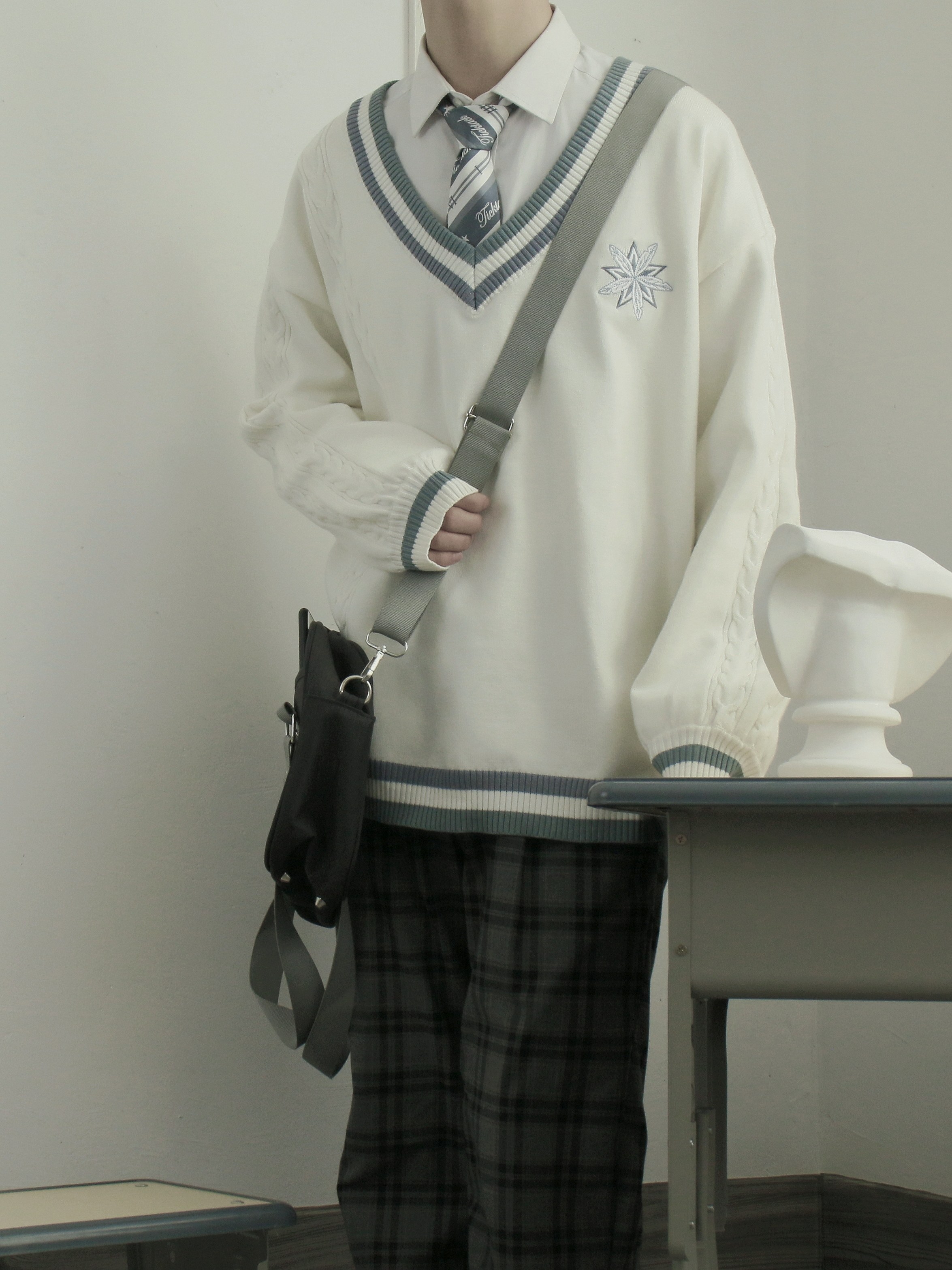 【星沢川套头款】沽鹤川原创jk/dk套头毛衣