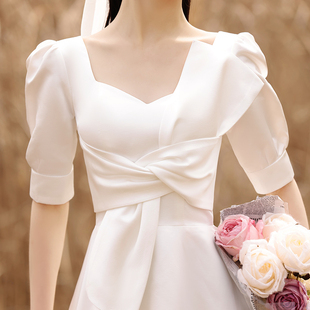 轻婚纱小礼服短款