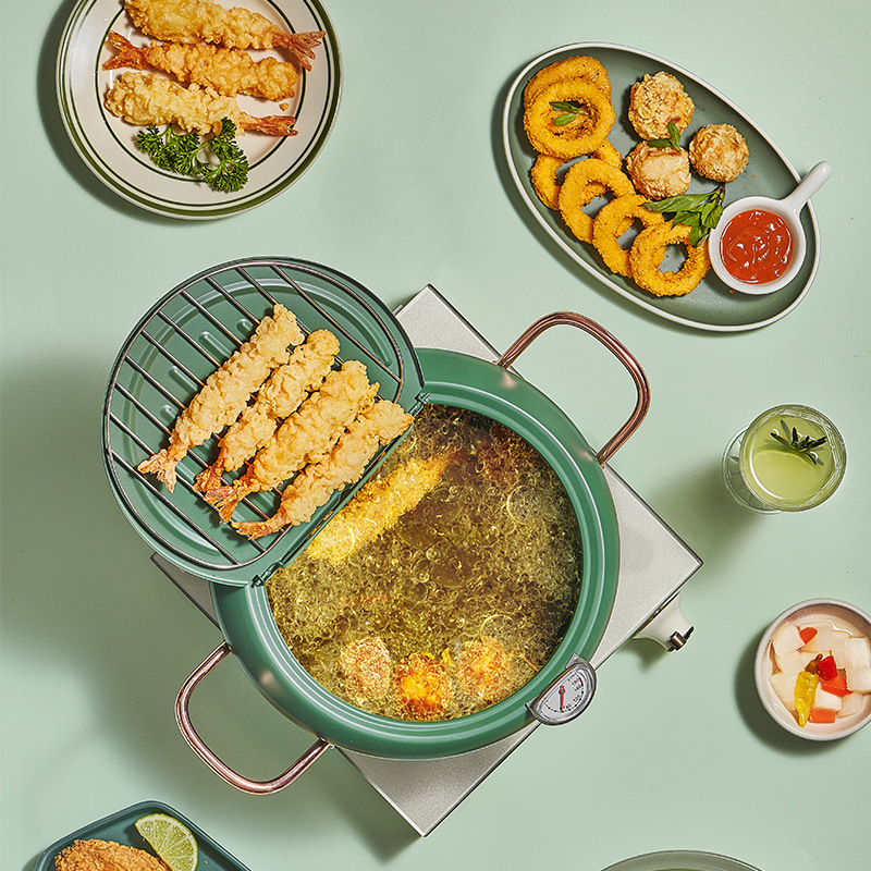 Japanese Tempura Thermostat Fryer Mini 304 Stainless steel household Saucepan Electromagnetic furnace Gas stove currencyin the Kitchen/Cooking utensils , Cooking utensils , Cookware/Pot/Kettle , 油炸锅 category - from Buy2taobao.com to provide professional Taobao agent buy service