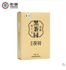 中茶黑茶湖南安化黑茶润黑金花茯砖380g 茶叶 中粮出品