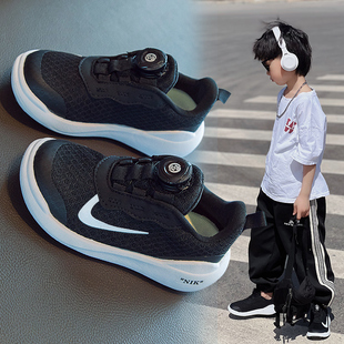儿童运动鞋夏季2024新款女童网鞋透气男童鞋子网眼飞织防滑跑步鞋