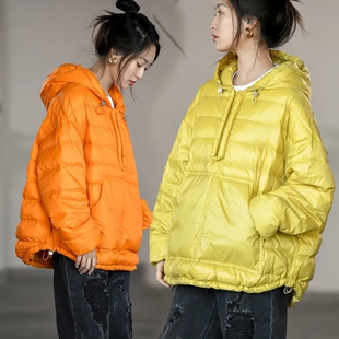 卫衣羽绒服女套头