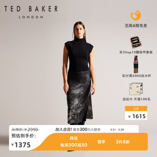 TED BAKER2024春夏新款女士高领无袖新中式连衣裙275019A