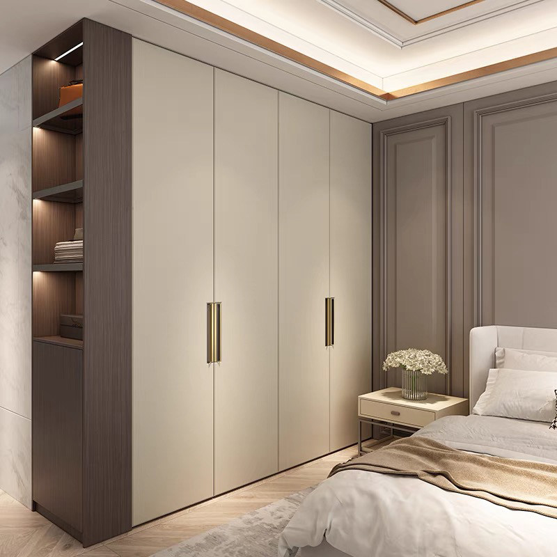 工厂全屋定制莫干山榻榻米床衣柜一体卧室家用一门到顶转角衣帽间