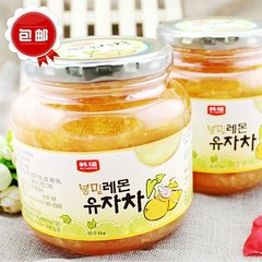 韩国进口韩福10.2蜂蜜柠檬柚子茶（果肉饮品）正品包邮