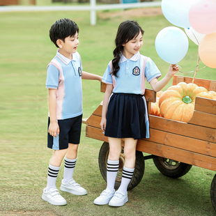 夏季幼儿园园服套装夏装大班毕业服一年级运动会班服中小学生校服