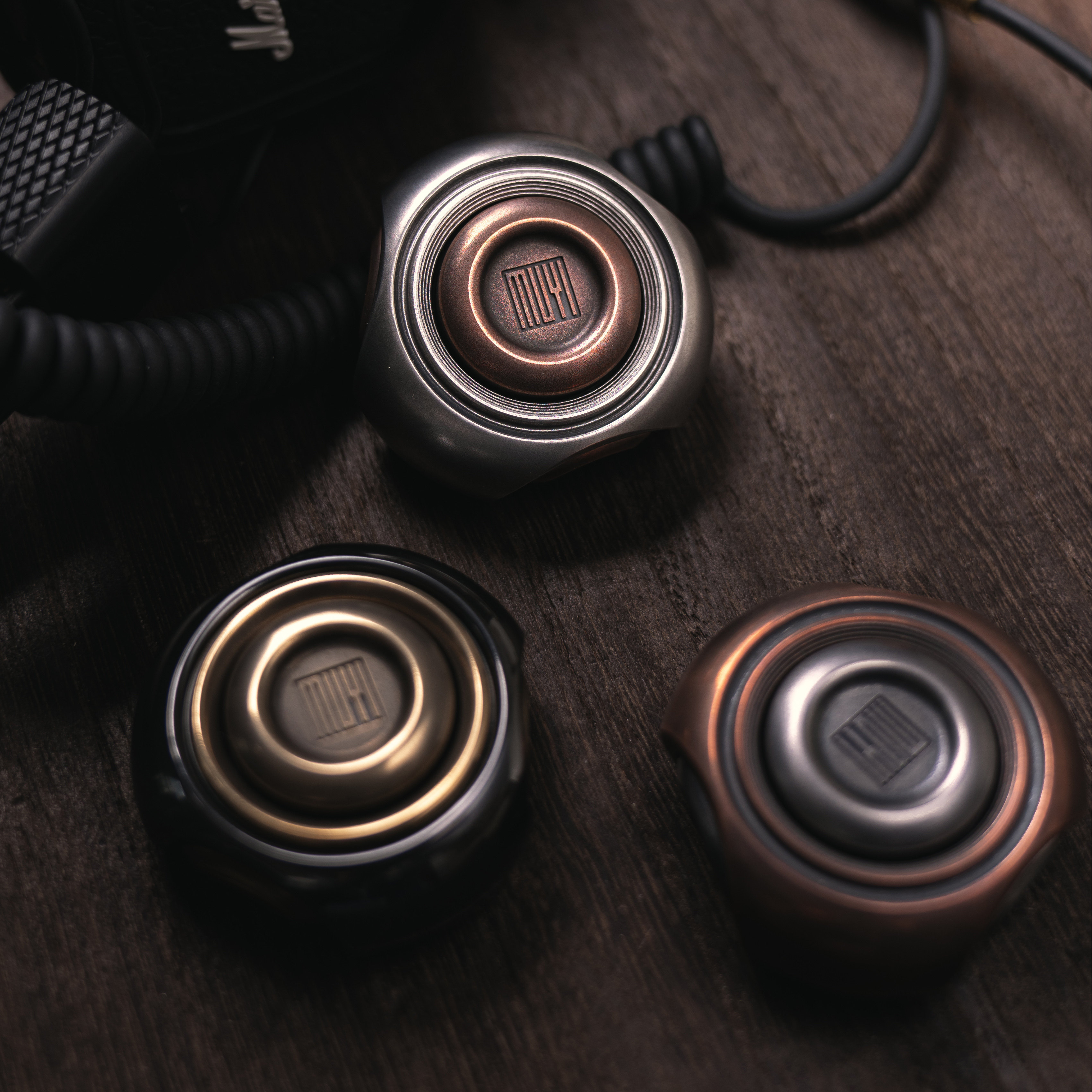 玩吾乐志edc木樱潮品时空虫洞简约款指尖陀螺成人减压玩具