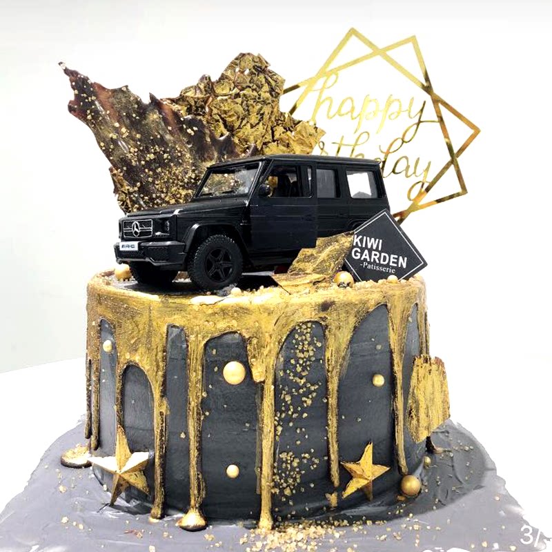 特价男神节_父亲节奔驰大g63汽车蛋糕装饰摆件生日烘焙男神派对越野车