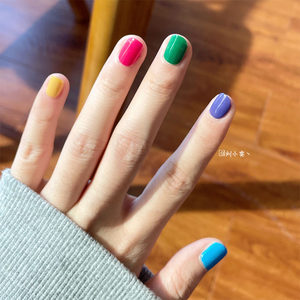 夏天糖果色丨lellmoll艻茉指甲油2022年新色玫红色显白绿色免烤女