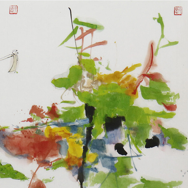 卢金德《寻芳春华》海派著名画家 中美协会员