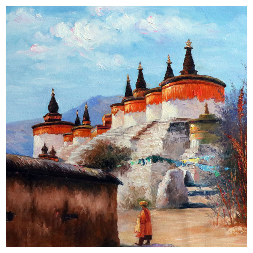 【双十二】鲁美 康建军 原创油画作品《信仰》