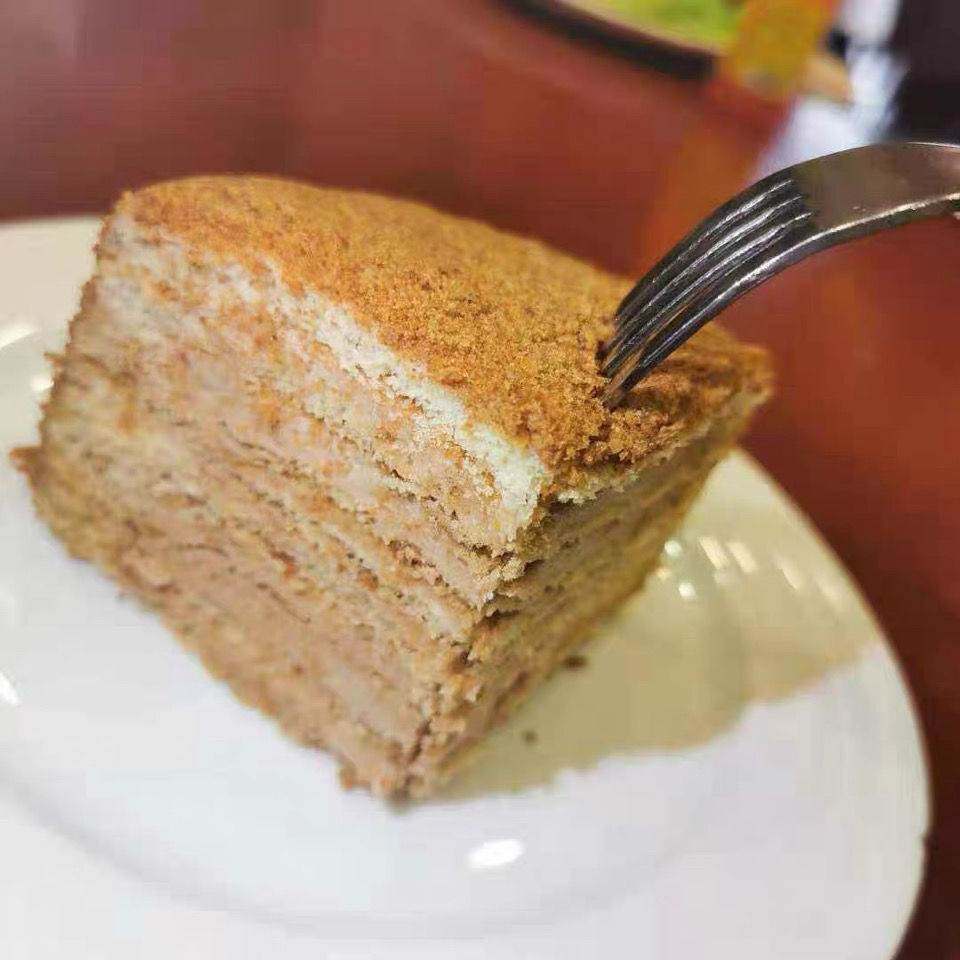 俄罗斯提拉米苏蛋糕进口双山6寸奶油夹心蛋糕点500g零食早餐