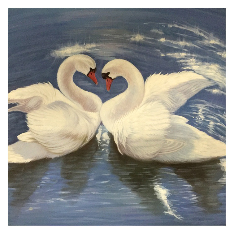 黄晓玉《白天鹅》实力派画家