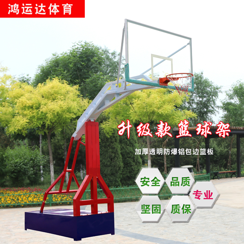 篮球架成人户外可移动室外比赛标准篮球框学校广场落地式家用室外