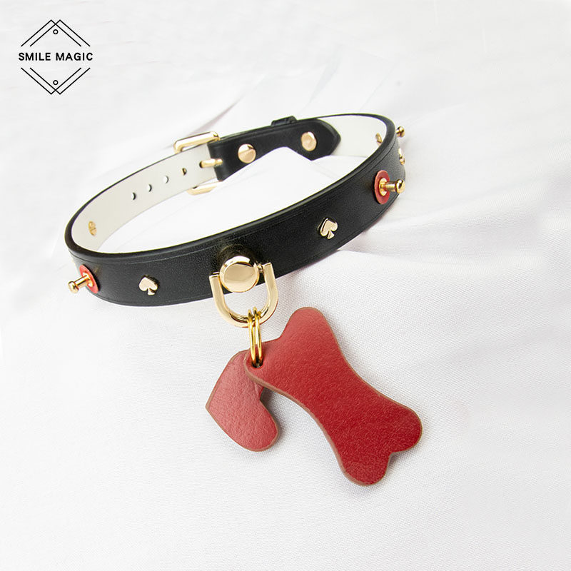 热销真皮项圈sm