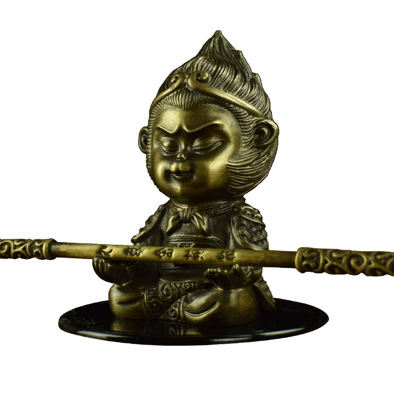 纯铜齐天大圣孙悟空大圣归来金箍棒斗战胜佛车载摆件工艺品礼品