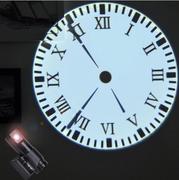 Creative modern LED projection clock Retro Roman projection clock office living room electronic clock pendulum wall clock