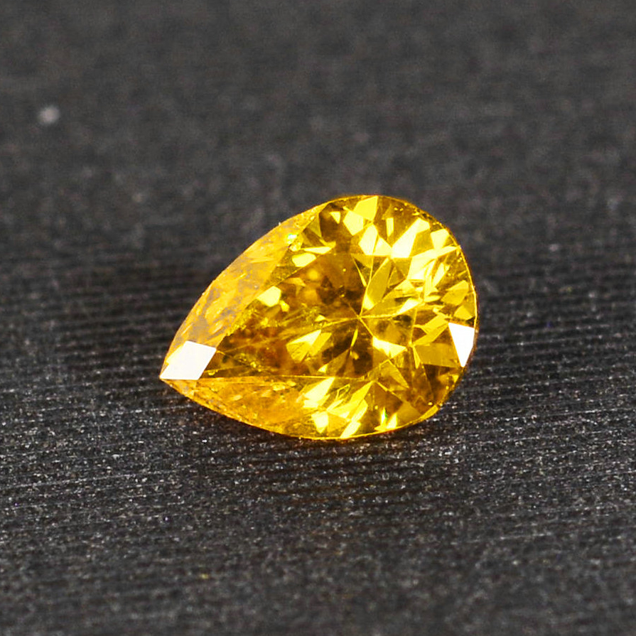 无保留底价0.12ct 天然黄钻裸石 si2 可提供镶嵌款式 9315