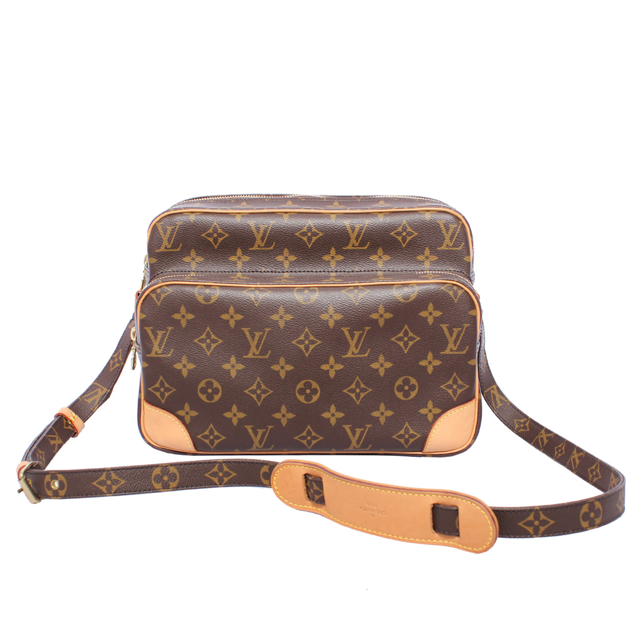 [9.5新]路易威登lv中性老花斜挎包