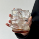 小众原创设计维尼熊糖罐玻璃杯耐高温水杯冰美式拿铁咖啡杯冷饮杯