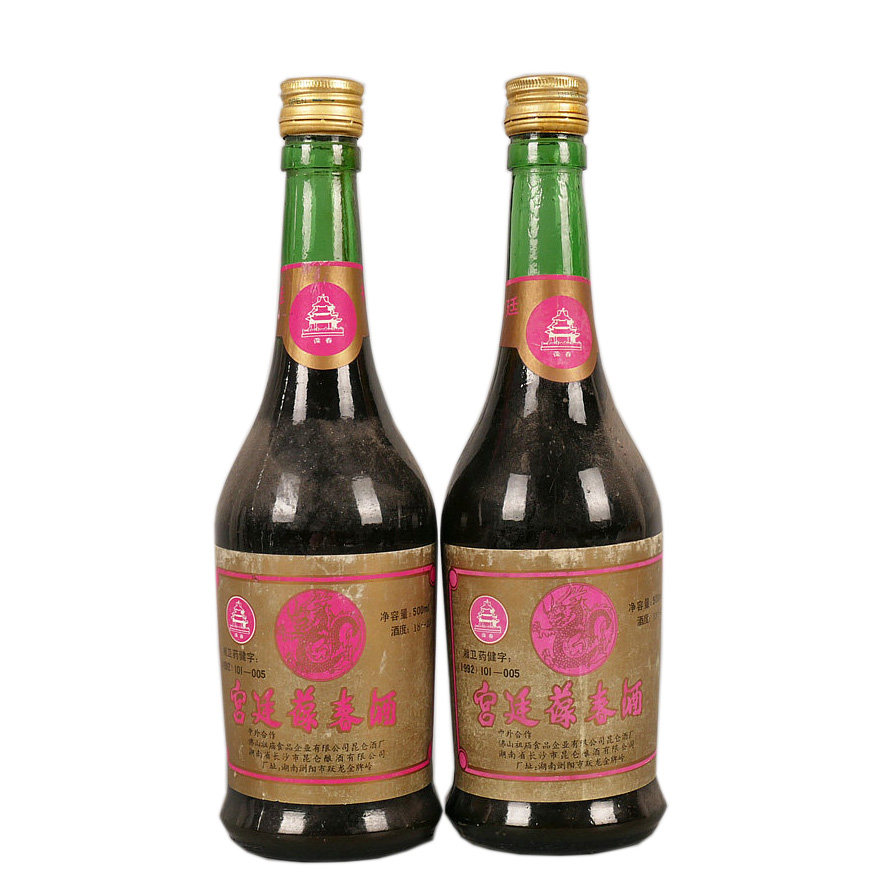{j64} 90年代 宫廷葆春酒 18度 2瓶 500ml