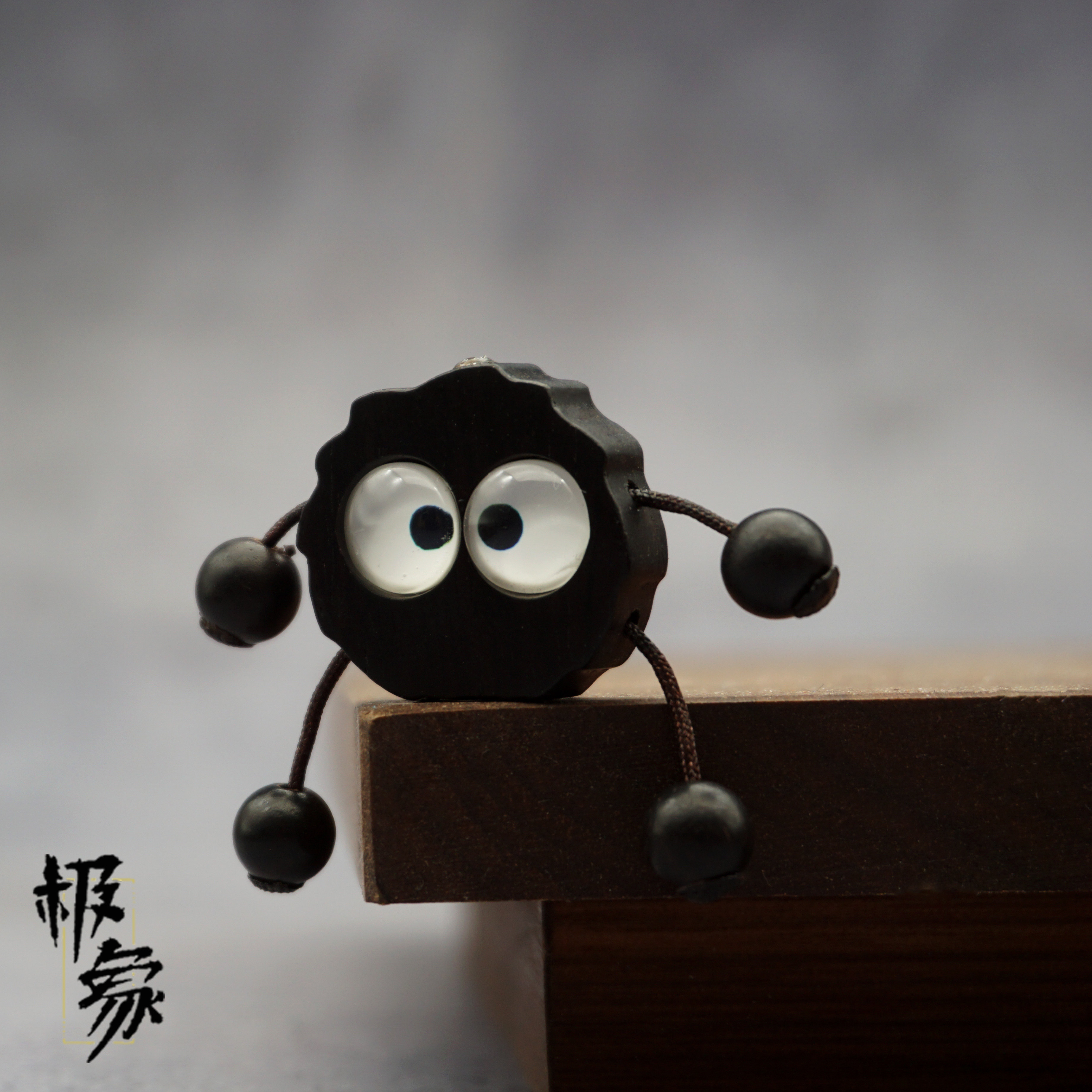 可爱小煤球项链包挂手工原创饰品送男女友生日礼物创意文艺首饰