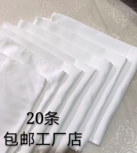 纯棉口布白色纯棉口布西餐厅纯棉口布折花口布擦杯布不掉毛棉口布