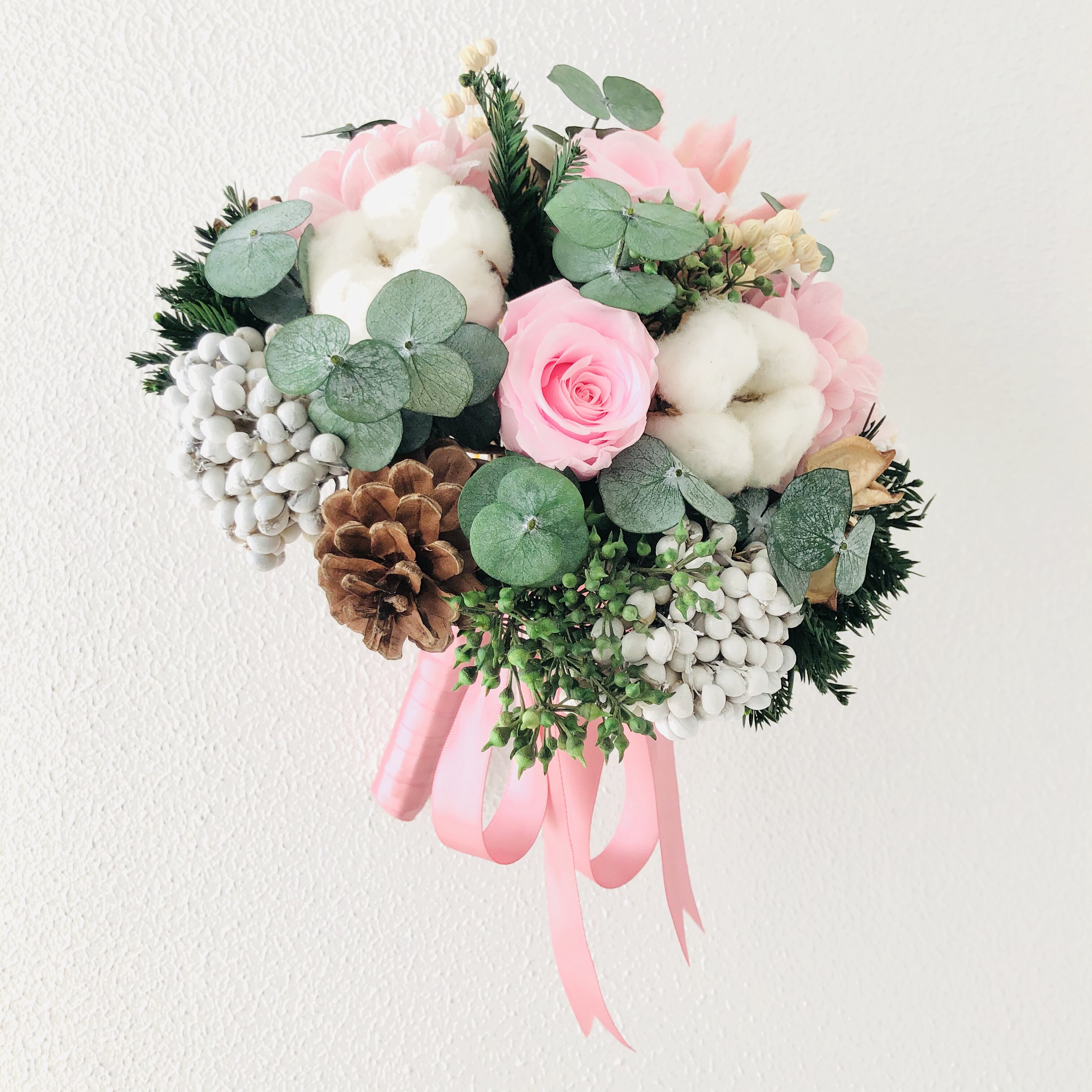 simon floral 曦萌的优惠券大全—小仙女新娘手捧花新郎胸花粉色系