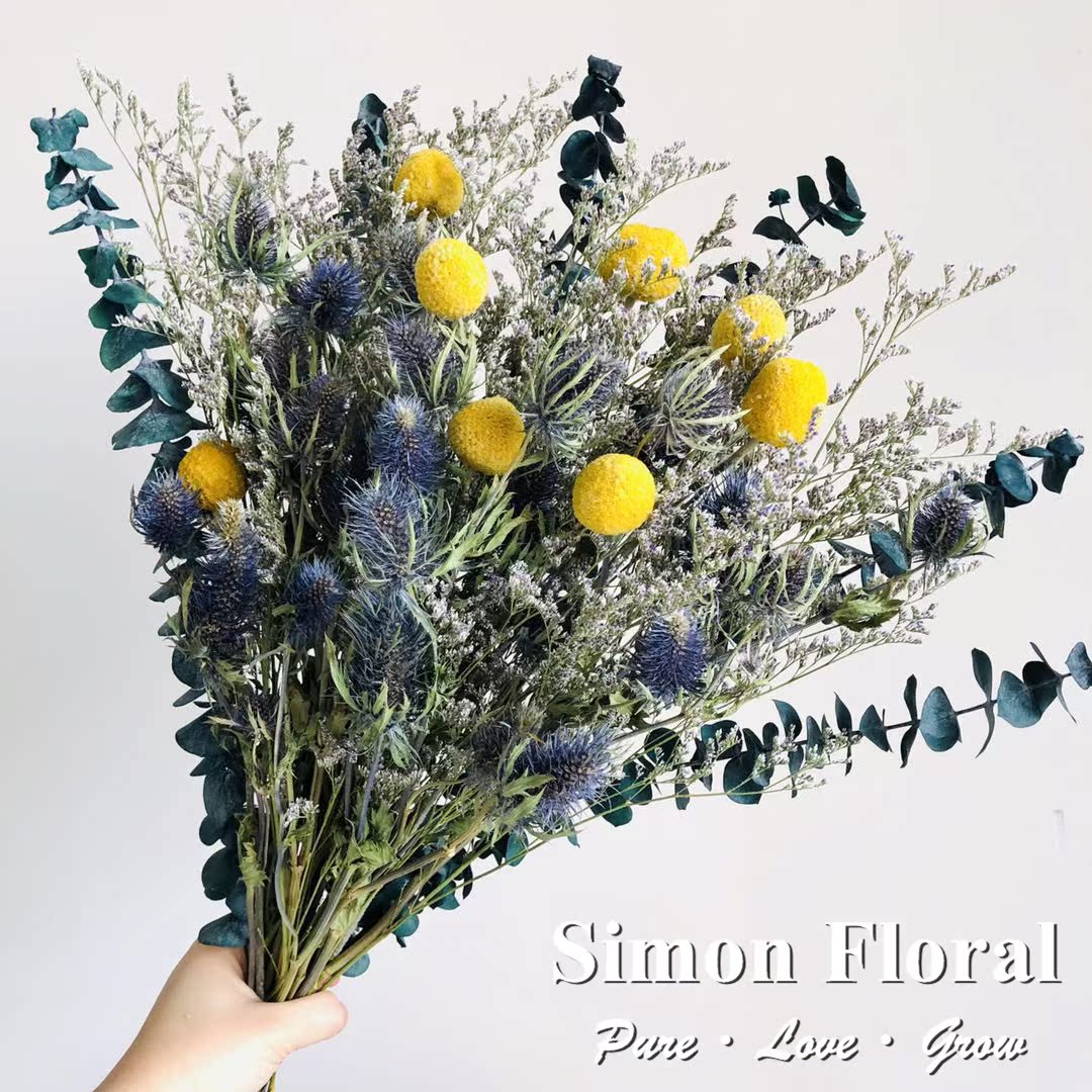 星月夜星空大花束 Simon Floral 不浇水真花蓝刺芹客厅装饰送礼物在类目 鲜花速递/花卉仿真/绿植园艺, 永生花/干花, 永生花中 - 来自Buy2taobao.com提供专业的淘宝代购服务