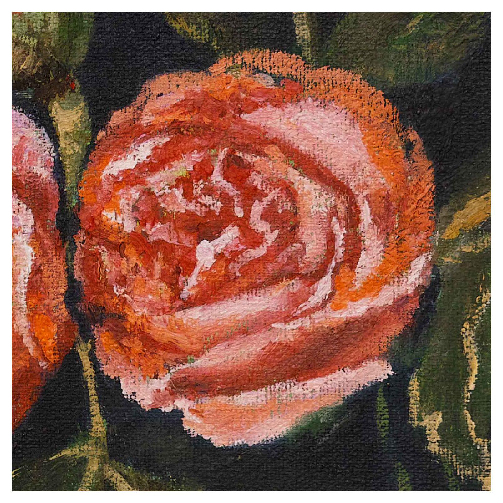 陈超《玫瑰》布面油画