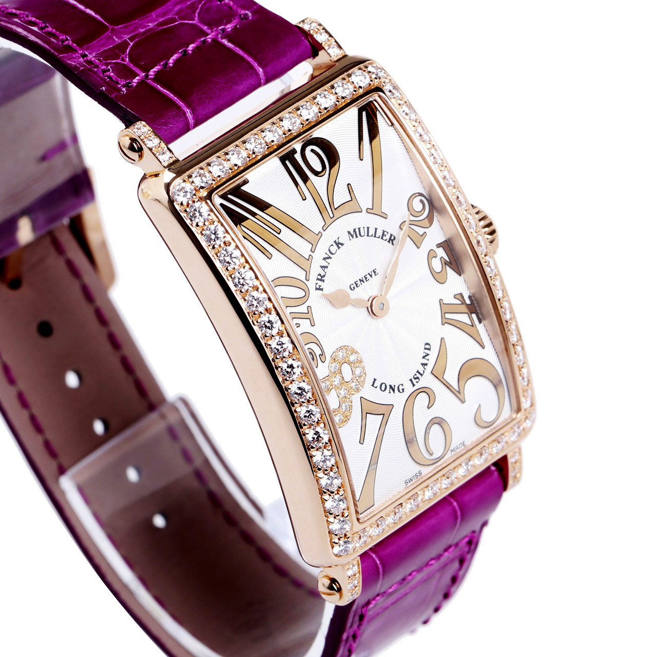 [9.9新]法兰克穆勒女士18k玫瑰金石英腕表