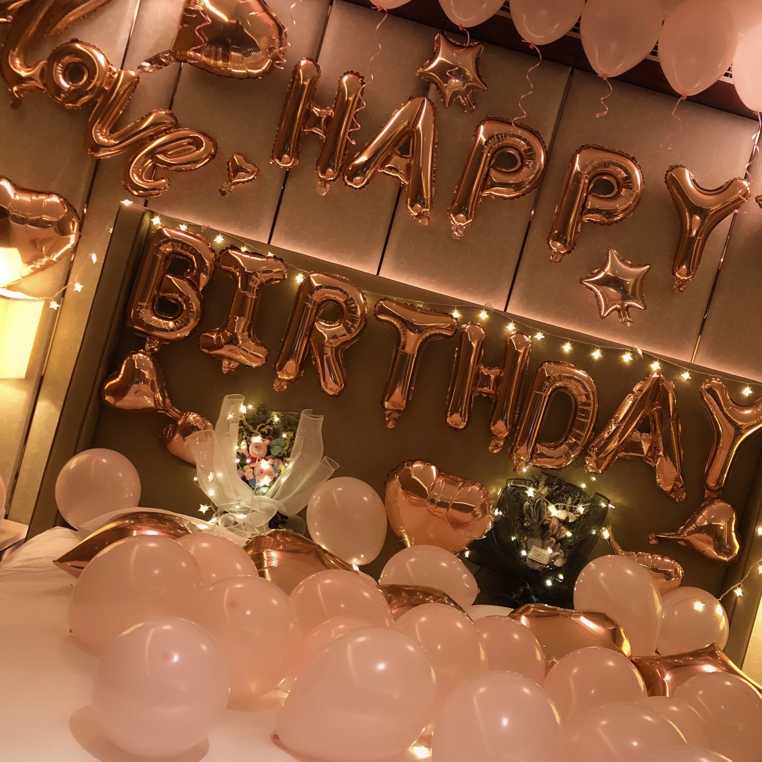 网红男朋友女孩生日装饰惊喜场景布置趴体背景墙成人生日浪漫气球