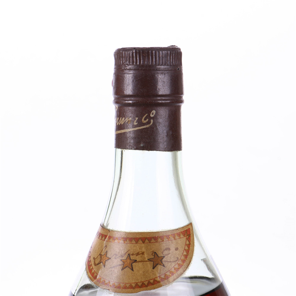 9.80年代法国 larsen(拉森)三星干邑白兰地40度700ml - 拍卖