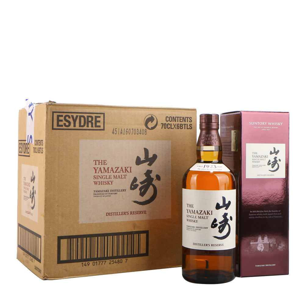 74.日本三得利山崎1923单一麦芽威士忌酒 43度700ml6瓶