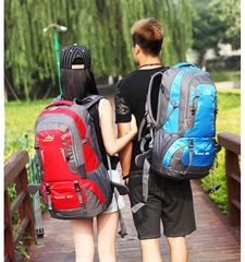 户外休闲运动背包双肩包女书包中学生男时尚潮流大容量旅游旅行包