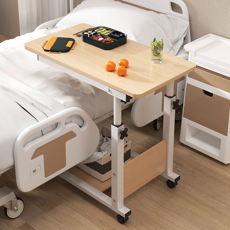 床边桌可移动升降护理桌病人餐桌可折叠床上卧床老人吃饭桌康复桌