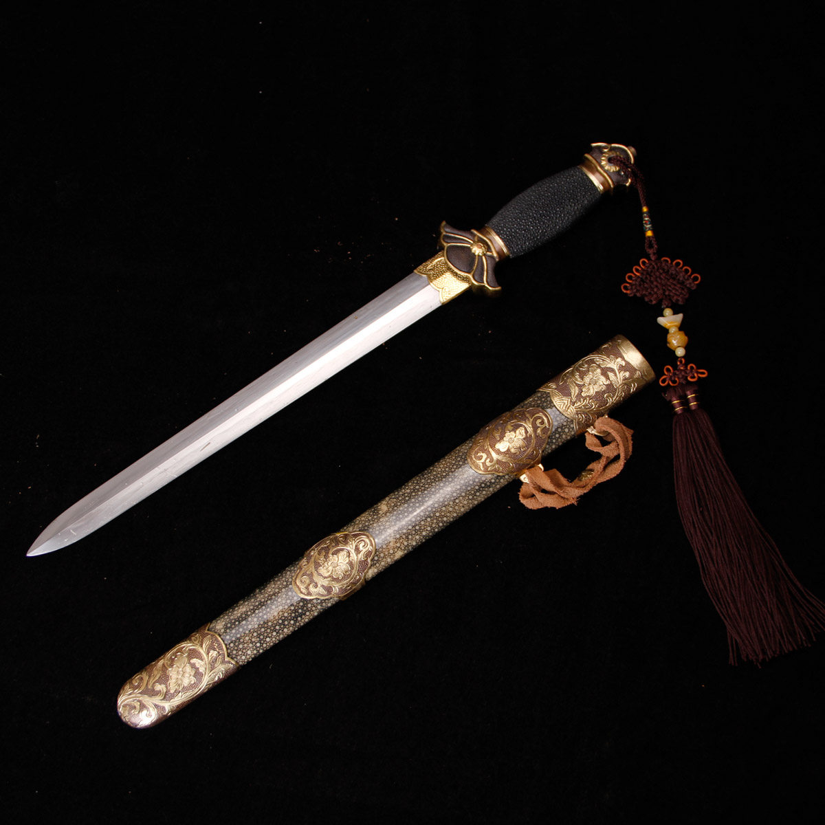 汤汝平 莲花剑(未开刃) 浙江省工艺美术大师 - 拍卖