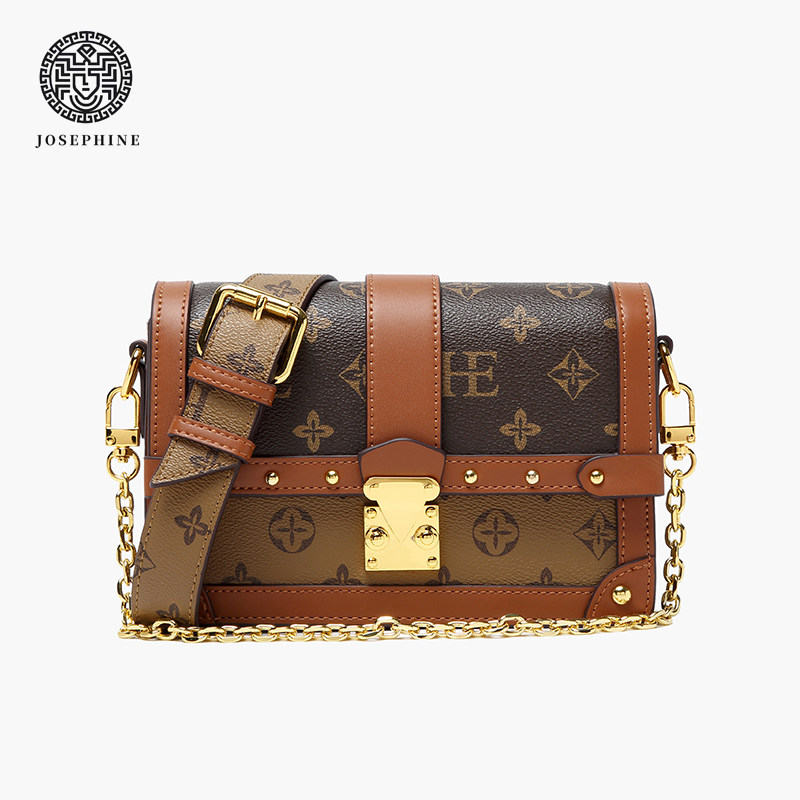【josephine】约瑟芬2022新款女包印花字母单肩斜挎包7723老花