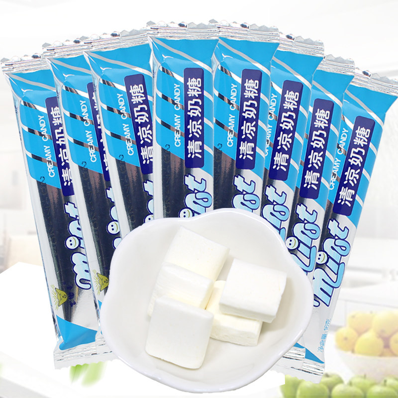 客嘟麦清凉奶糖16g*36支整盒装80后儿时的味道忆童年薄荷奶糖果