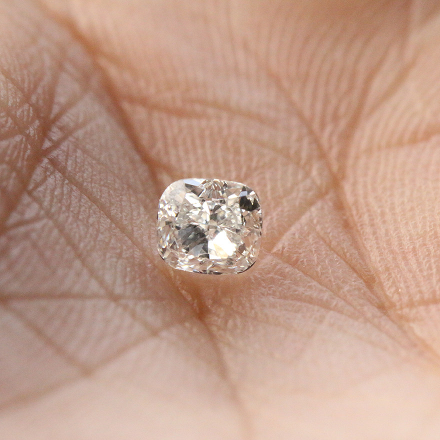 gia证书 垫型0.50克拉i色si2 vg vg 天然裸钻 依守钻石