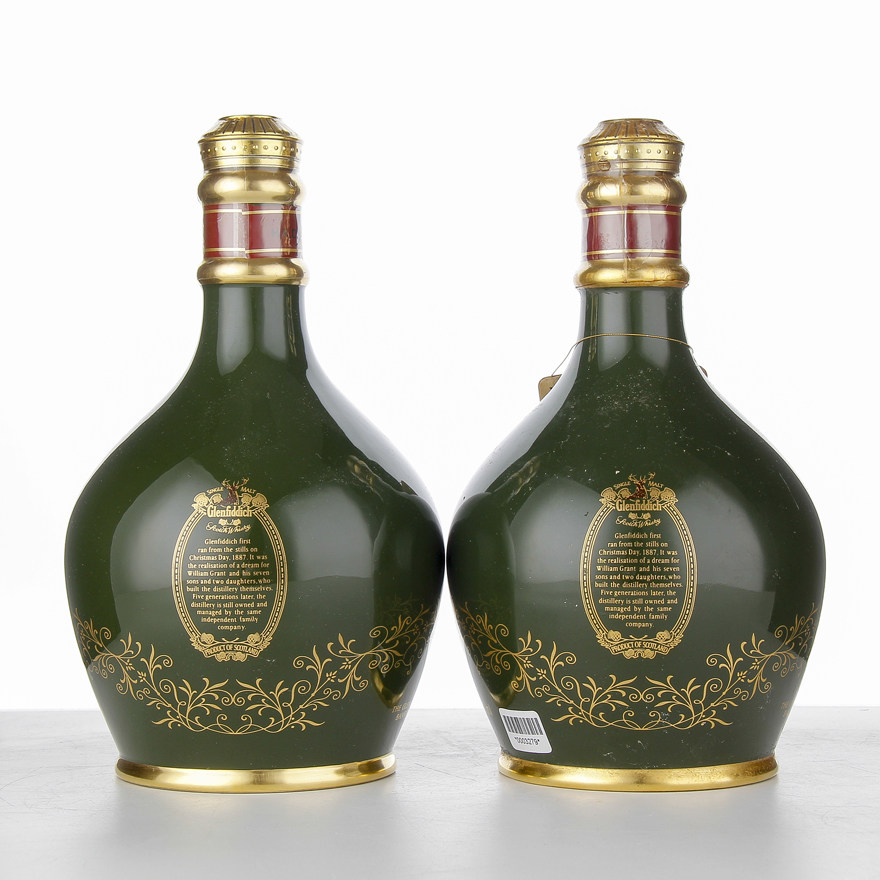 65. 2瓶 格兰菲迪18年绿瓷瓶纯麦威士忌 750ml*2 43度