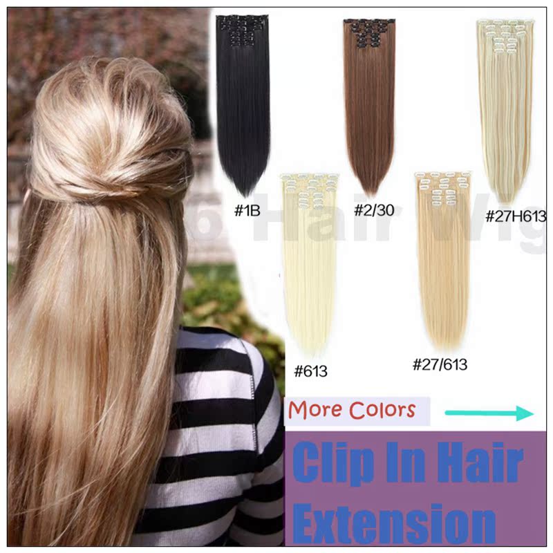 Straight Clip Hair Extensions Long Straight Hair卡子发长直发|msdalam kategori Penjagaan rambut/rambut palsu, rambut palsu, lembaran lurus - dari Buy2taobao.com untuk memberikan perkhidmatan ejen Taobao profesional membeli