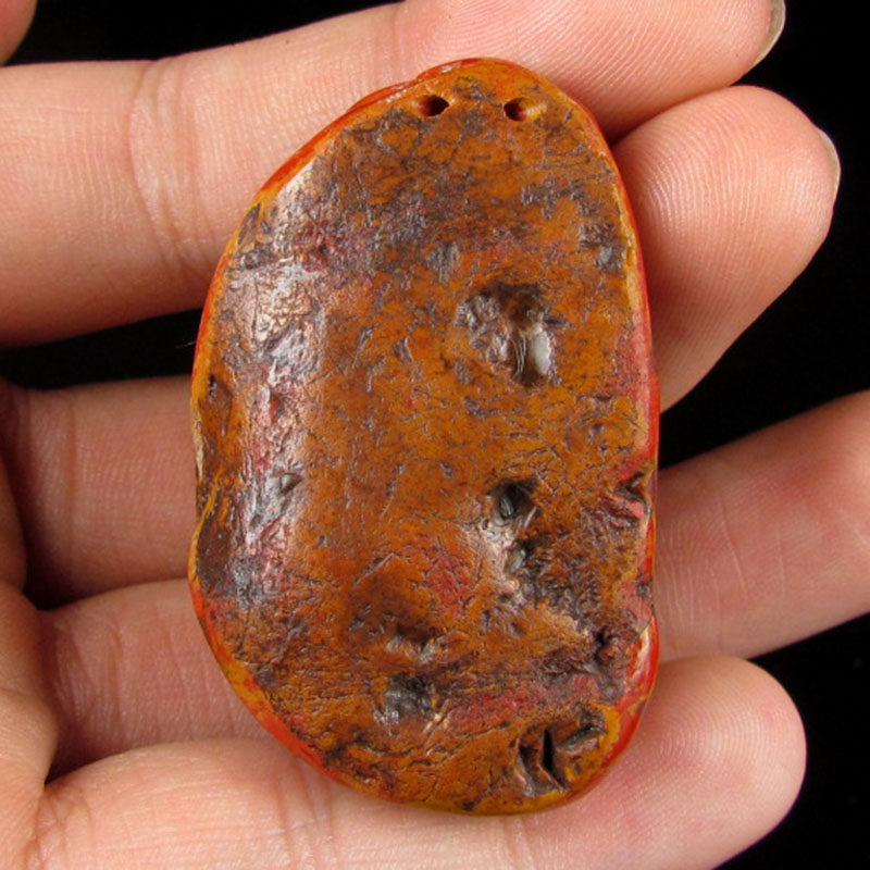 47.61g 【九口包浆料】鸡油黄皮南红玛瑙 顶呱呱把件